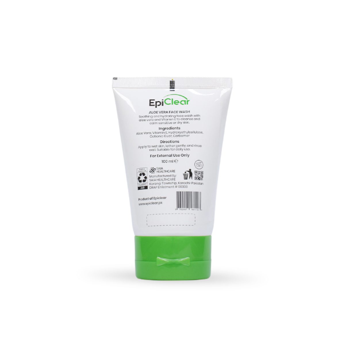 Aloe Vera Face Wash with Aloe + Vit E (100 ml) - Image 2