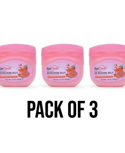 FRESH GLOW PETROLEUM JELLY WITH STRAWBERRY EXTRACT 100g (PACK OF 3)