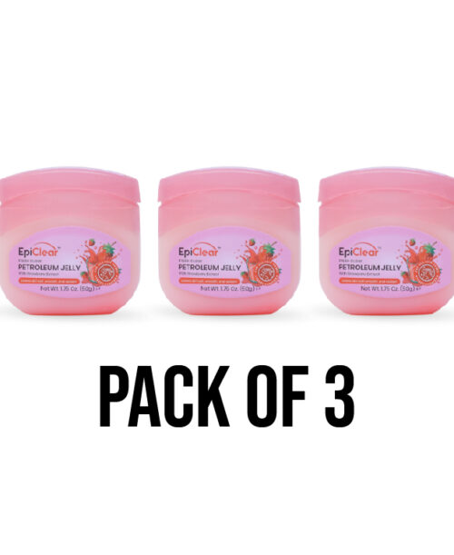 FRESH GLOW  PETROLEUM JELLY WITH STRAWBERRY EXTRACT 50g (PACK OF 3)