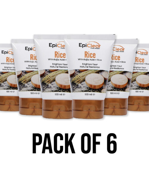 Rice Face Wash with Kojic Acid + Rice (Pack of 6)