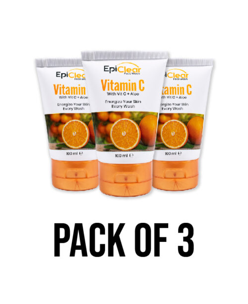 Vitamin C Face Wash with Vit C + Aloe (Pack of 3)