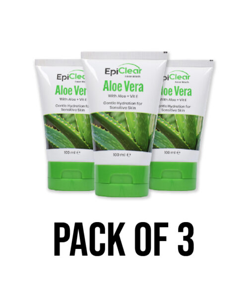 Aloe Vera Face Wash with Aloe + Vit E (Pack of 3)